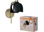 OSRAM Wandleuchte "Decor Corolle", schwarz, H: 24,5cm, 1 Stk., Leuchten, Fassung G9, Stahl und Glas, Wandleuchte