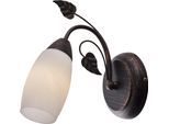 NOWA Wandleuchte "VENEZIA", braun (rostfarben), Ø 18,5cm H: 22cm, 1 Stk., Leuchten, Wandlampe Wand Wohnzimmer Flur Wandbeleuchtung, Wandleuchte