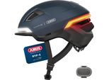 Fahrradhelm ABUS "HYP-E" Gr. M, blau (blau (midnight blau)), Helme, M/905 Kopfumfang: 54cm - 58cm