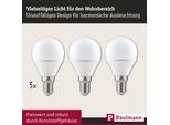 PAULMANN LED-Leuchtmittel "Tropfen 4W E14 230V Warmweiß 3er-Pack", Energieeffizienz: G (A-G), weiß, L:8cm Ø:4,5cm, Leuchtmittel, 2700 Kelvin