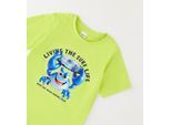 T-Shirt IDO "BABY BOY SUMMER T-SHIRT", Jungen, Gr. 6A, grün (light grün), 100% Baumwolle, Shirts T-Shirt