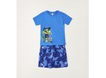 Shorts IDO "BABY BOY SUMMER SET", Mädchen, Gr. 9M, EURO-Größen, blau (avion), 100% Baumwolle, Hosen Shorts