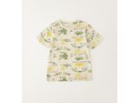 T-Shirt IDO "BABY BOY SUMMER T-SHIRT", Jungen, Gr. 30M, ecru', grün, 100% Baumwolle, Shirts T-Shirt