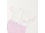 Strampler MINIBANDA "BABY GIRL SUMMER ROMPERS", Kinder, Gr. 18, EURO-Größen, optical weiß, 100% Baumwolle, Overalls