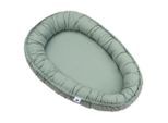 Julius Zöllner Kuschelnest Musselin, Salbeigrün, 55x10x80 cm, Schlafen, Babybett-Ausstattung, Babynestchen, Kuschelnest für Babys