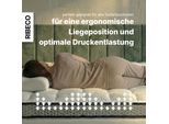 Topper RIBECO "Aaron, Topper 90x200 cm,180x220 cm, GRATIS dazu 1x Handtuch", weiß, B:120cm H:8cm L:200cm, Gelschaum, Topper, Topper, Gelschaum, Matratze Boxspringbett geeignet, ergonomisch, Made in EU