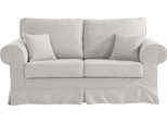 2-Sitzer OTTO HOME "Shadmoor", grau (hell grau), B:188cm H:102cm T:92cm, 100% Polyester, Sofas, 2-Sitzer, Hussenoptik, in uni oder mit Blumendruck