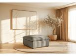 Polsterhocker OTTO HOME "Venslev", beige, B:90cm H:46cm T:90cm, 100% PES, Hocker, Polsterhocker, schöne Ergänzung für das Sofa