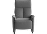 TV-Sessel SIT & MORE "Cremona Comfort", grau (anthrazit), B:76cm H:119cm T:84cm, 100% Polyester, Sessel, TV-Sessel, wahlweise manuell oder elektrischer Funktion mit Akku