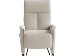 TV-Sessel SIT & MORE "Cremona Comfort", beige (creme), B:76cm H:110cm T:84cm, 100% Polyester, Sessel, TV-Sessel, wahlweise manuell oder elektrischer Funktion mit Akku