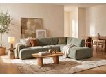 Ecksofa OTTO HOME "Linkka, Breite 282 cm", grün, B:282cm H:75cm T:223cm, 90% PES, 10% Nylon, Sofas, Ecksofa, L-Form, in einem weichen Chenille-Stoff, mit Wellenunterfederung