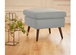 Hocker OTTO HOME "Salla", grau, B:58cm H:49cm T:58cm, Samtcord (92% Polyester 8% Polyamid);Struktur (100% Polyester);Struktur Hahnentritt (100% Polyester);Struktur fein (100% POlyester);Samtoptik (100% Polyester);Fellimitat (100%Polyester), Hocker, Hocker, Bezug auch in Luxus-Microfaser in Teddyfelloptik