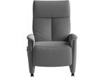 TV-Sessel SIT & MORE "Cremona Comfort", grau (anthrazit), B:76cm H:112cm T:84cm, 100% Polyester, Sessel, TV-Sessel, wahlweise manuell oder elektrischer Funktion mit Akku