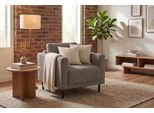 Sessel OTTO HOME "Sveeva, Breite 78 cm, schwarze Metallfüße", beige (braun), B:78cm H:78cm T:85cm, 100% PES, Sessel, Sessel, langlebiger Webstoff, viele Farben zur Auswahl