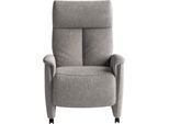 TV-Sessel SIT & MORE "Cremona Comfort", grau, B:76cm H:114cm T:84cm, 100% Polyester, Sessel, TV-Sessel, wahlweise manuell oder elektrischer Funktion mit Akku