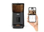 Zedar Futterautomat Katze mit kamera - Edelstahl napf - 6 Liter - mit APP Steuerung - Automatischer Futterspender für Trockenfutter - Design für Katzen & Hunde - A900