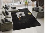 Hochflor-Teppich OCI DIE TEPPICHMARKE "MONTIS", schwarz (anthrazit, dunkelgrau), B:133cm H:45mm L:200cm, Obermaterial: 100% Polypropylen, Teppiche, uni, Langflor, Shaggy, auch in rund, quadratisch und Läufer erhältlich