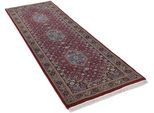 Orientteppich THEKO "Benares Bidjar", rot, B:80cm H:12mm L:200cm, Schurwolle, Teppiche, Fransenteppich, reine Wolle, handgeknüpft, mit Fransen, auch als Läufer