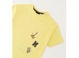 T-Shirt SARABANDA "BABY BOY SUMMER T-SHIRT", Jungen, Gr. 8A, gelb, 100% Baumwolle, Shirts T-Shirt