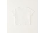 Outdoorjacke IDO "BABY GIRL SUMMER T-SHIRT", Mädchen, Gr. 12M, weiß (optical weiß), 95% Baumwolle, 5% Elasthan, Jacken Outdoorjacke