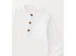 T-Shirt MINIBANDA "BABY BOY SWEATER", Jungen, Gr. 3, optical weiß, 95% Baumwolle, 5% Elasthan, Shirts T-Shirt