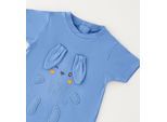 Shorts IDO "BABY BOY SUMMER ROMPERS", Mädchen, Gr. 50, EURO-Größen, blau, 95% Baumwolle, 5% Elasthan, Hosen Shorts