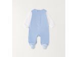 Strampler IDO "BABY BOY ROMPERS", Kinder, Gr. 50, EURO-Größen, blau (light blau), 95% Baumwolle, 5% Elasthan, Overalls