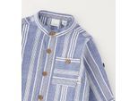 Businessshirt IDO "BABY BOY LONG SLEEVE SHIRT", Jungen, Gr. 9, avion, 59% Polyester, 39% Baumwolle, 2% Elasthan, Shirts