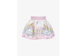 Monnalisa Meisjes rok alice bianco rosa fairytale