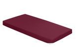 Spannbettlaken IRISETTE "Kuschel Jersey Spannbettlaken Vesuv", rot (rubin), L:200cm, Jersey, Obermaterial: 100% Baumwolle, Bettlaken, Spannbettlaken, mit Rundumgummizug