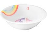 Schüssel SELTMANN WEIDEN "Compact - Mein kleines Einhorn", bunt (weiß, bunt), B:16cm H:5cm L:16cm T:16cm Ø:16cm, Porzellan, Schüsseln, Schüssel, Schale rund 16 cm