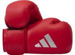 Boxhandschuhe ADIDAS PERFORMANCE "Speed 50" Gr. 16, rot (rot, weiß), Boxhandschuhe, 16, Obermaterial: 100% Kunstleder