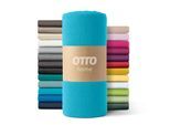 Spannbettlaken OTTO HOME "PAPRIKA", blau (türkis), B:90cm L:200cm, Microfaser-Jersey, Obermaterial: 100% Polyester, Bettlaken, Spannbettlaken, Bettlaken Laken in Jersey Qualität, schnelltrocknend, Topseller