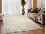 Teppich OCI DIE TEPPICHMARKE "LIV PATH", beige (hellcreme, hellbeige, weiß), B:200cm H:20mm L:250cm, Obermaterial: 80% Polypropylen, 20% Polyester, Teppiche, Teppich, Designer Teppich, auch in rund, quadratisch und als Läufer erhältlich