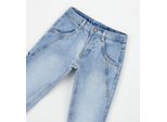 Bequeme Jeans SARABANDA "BABY BOY TROUSERS", Jungen, Gr. 18M, EURO-Größen, blau (clear washed), 100% Baumwolle, Jeans