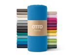 Spannbettlaken OTTO HOME "PAPRIKA", blau (mittelblau), B:90cm L:200cm, Microfaser-Jersey, Obermaterial: 100% Polyester, Bettlaken, Spannbettlaken, Bettlaken Laken in Jersey Qualität, schnelltrocknend, Topseller