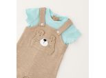 Strampler IDO "BABY BOY SUMMER ROMPERS", Kinder, Gr. 9, EURO-Größen, beige, 100% Baumwolle, Overalls