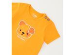 T-Shirt IDO "BABY BOY SUMMER T-SHIRT", Jungen, Gr. 3, orange, 100% Baumwolle, Shirts T-Shirt