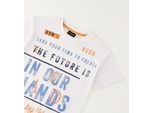 T-Shirt SARABANDA "BABY BOY SUMMER T-SHIRT", Jungen, Gr. 6A, optical weiß, 100% Baumwolle, Shirts T-Shirt
