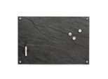 Zeller Present Memoboard, Anthrazit, Glas, 60x40x1.6 cm, Dekoration, Magnettafeln & Pinnwände, Memoboards