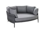 Amatio Select Loungebett, Anthrazit, Metall, Textil, Füllung: Polyester,Schaumstoff, 165x69x144 cm, Loungemöbel, Outdoorsofas