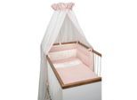 Bebe's Collection Gitterbettset Prinz \u0026 Prinzessin 2023, Rosa, Textil, 3-teilig, Füllung: Polyester, 100x135 cm, Oeko-Tex® Standard 100, Schlafen, Babybett-Ausstattung, Gitterbettset