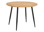 Stylife Esstisch, Schwarz, Akazie, Holz, Metall, Akazie, Hartholz, rund, konisch, 100x76x100 cm, Fsc, in verschiedenen Größen erhältlich, Esszimmer, Tische, Esstische, Esstische rund