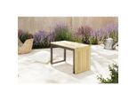 Ambia Garden Loungetisch, Akazie, Holz, Metall, Akazie, massiv, rechteckig, Drehteller, 35x71x41 cm, Loungemöbel, Loungetische