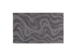 Badematte OTTO HOME "Wave, Badvorleger, Badezimmer Teppich", grau, H:10mm, Polyester, Badematten, Badematte, Hoch-Tief-Effekt, modernes Muster, Welle, Badteppich, Duschvorleger