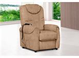 TV-Sessel SIT & MORE "Bastian", braun (café), B:75cm H:110cm T:92cm, Kunstleder SOFTLUX;Luxus-Microfaser ALTARA NUBUCK (100% Polyester);Luxus-Microfaser ALTARA NUBUCK (95% Polyester / 5% Baumwolle), Sessel, TV-Sessel, wahlweise manuell verstellbar oder mit Motor und Aufstehhilfe