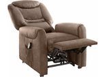 TV-Sessel SIT & MORE "Morten", braun (latte), B:76cm H:115cm T:78cm, NaturLEDER (echtes Rindsleder);Luxus-Microfaser (100% Polyester);Luxus-Kunstleder, Sessel, TV-Sessel, in Größe L, wahlweise mit Motor und Aufstehhilfe