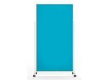 Magnetoplan mobile Moderationstafel VarioPin White, Hoch-/Querformat, 2-seitig nutzbar, B 1000 x H 1800 mm, Filz/Aluminium, türkis/weiss