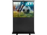 Magnetoplan mobile Pull-Up Bodenleinwand, B 2000 x H 1500 mm, für den Innenbereich, 4:3, Bildqualität 4K HD, höhenverstellbar, PVC, schwarz-weiss
