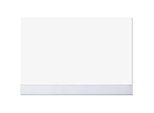 Sigel Schreibunterlage Blanko Protect, Format ca. A2, 30 Blatt, transparente Schutzleiste, sprachneutral ohne Kalendarium, FSC®-Haftpapier, weiss